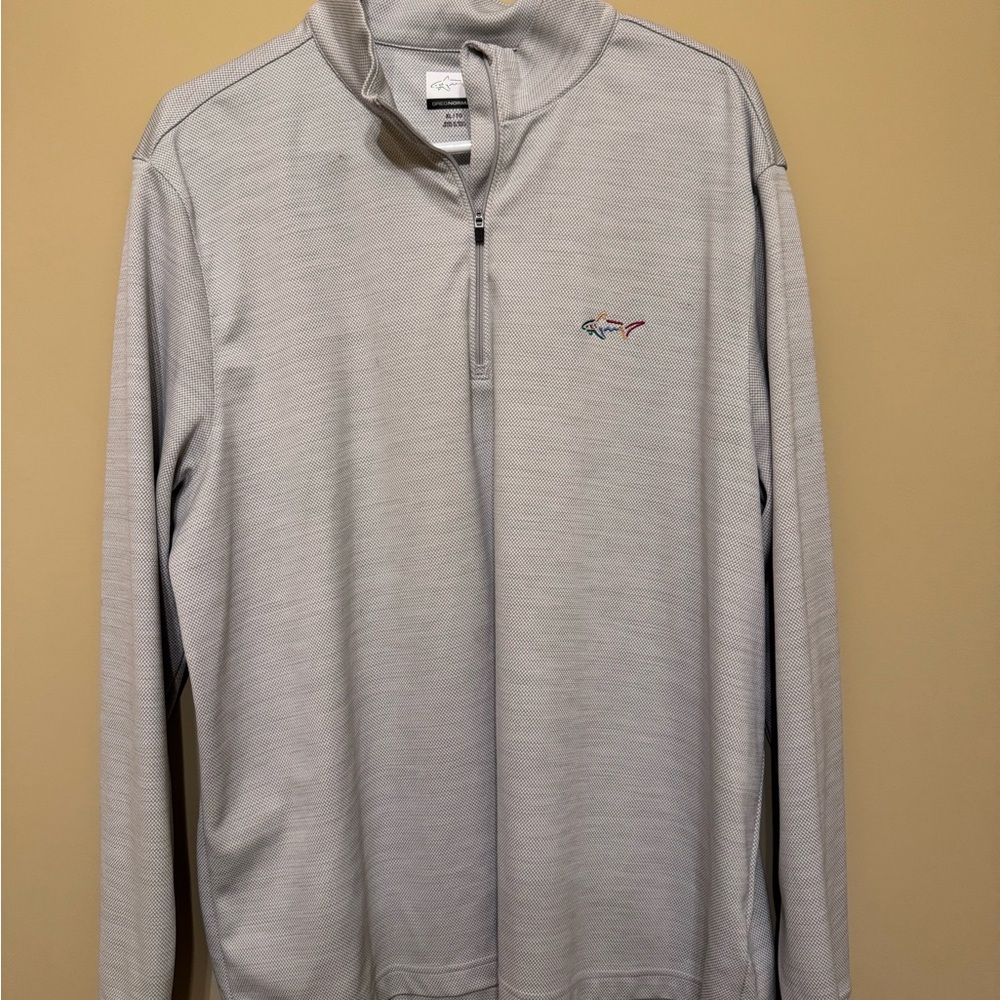 Greg Norman Collection Light Gray Quarter-Zip Pullover